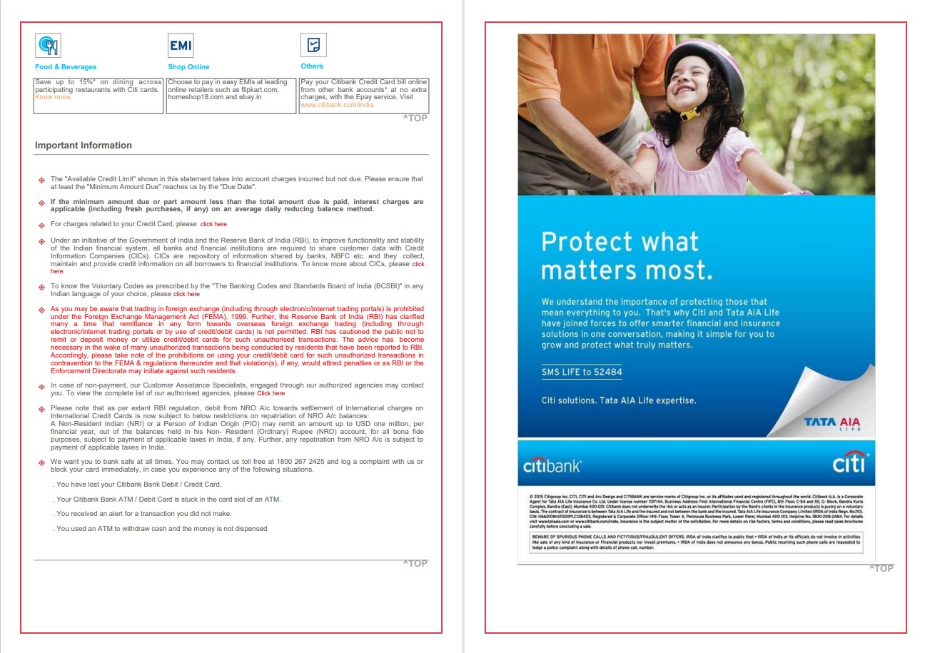 India Indian Oil utility bill template in Word and PDF format, 6 pages, 2